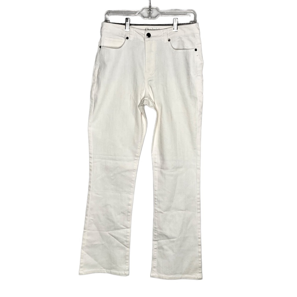 Chadwicks of Boston Women's jeans boot cut white size 8 NWOT